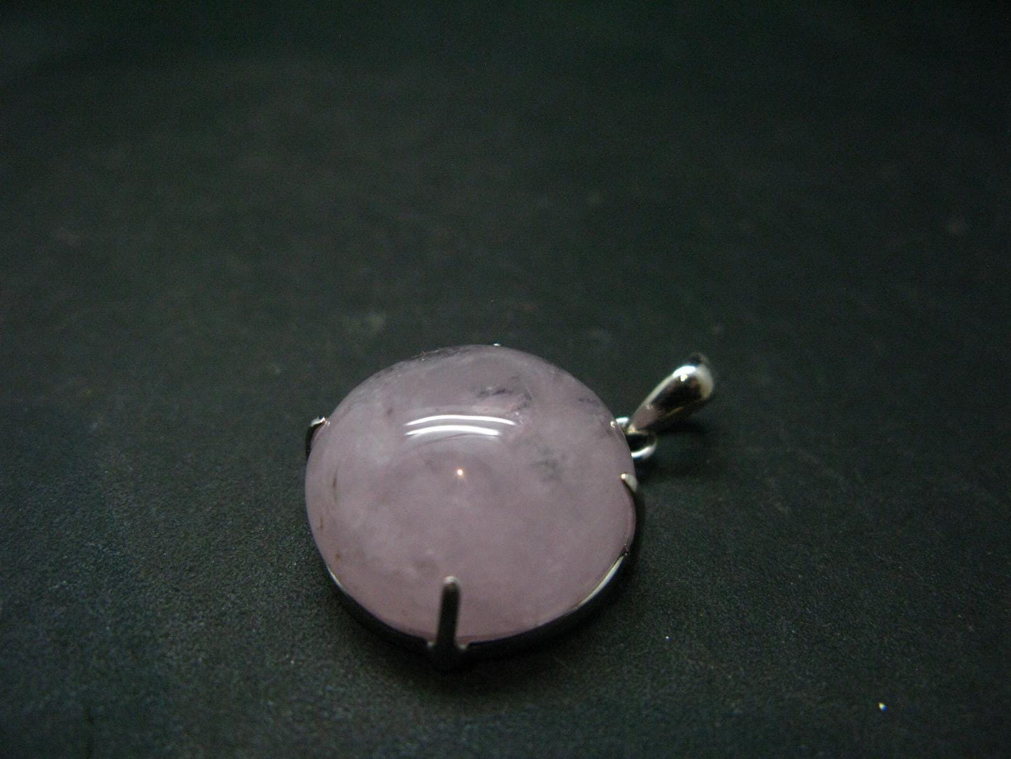 Pink Morganite Silver Pendant From Brazil - 1.1" - 6.23 Grams