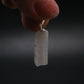 Rare Clear Natrolite Crystal Silver Pendant From Tanzania - 1.0" - 1.09 Grams