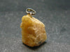 Heliodor (Yellow Beryl) Crystal Silver Pendant From Brazil - 1.1" - 5.14 Grams