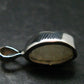 Very Rare White Cryolite 925 Silver Pendant from Greenland - 0.7" - 1.31 Grams