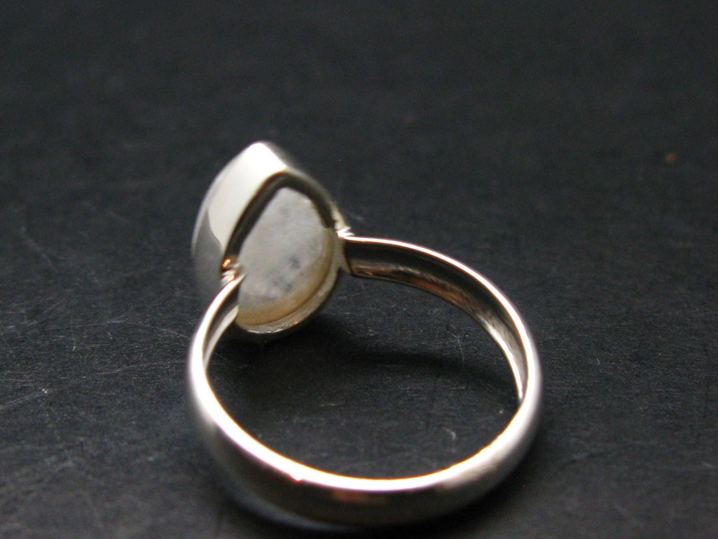 Natrolite Silver Ring From Russia - 2.33 Grams - Size 6.0