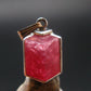 Rhodochrosite Sterling Silver Pendant From Alma Colorado - 0.8" - 2.69 Grams