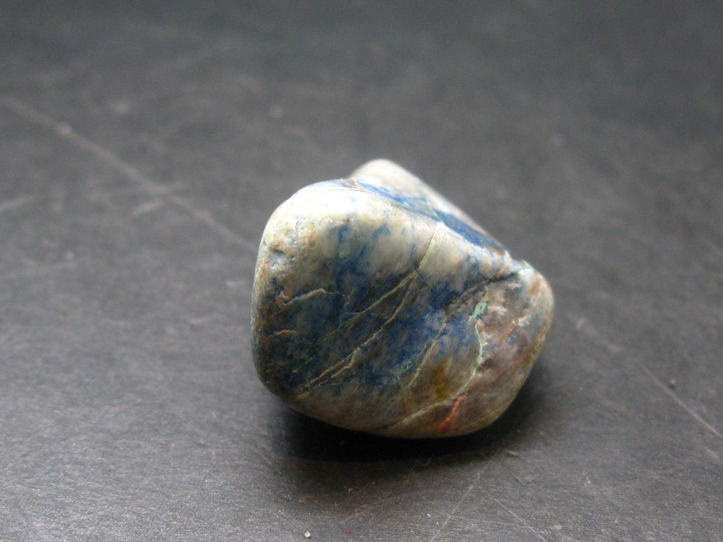 Quantum Quattro Tumbled Malachite Dioptase Shattuckite Chrysocola Stone - 1.0" - 19.63 Grams