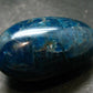 Neon Blue Apatite Tumbled Stone from Madagascar - 124.87 Grams - 2.4"