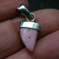 Rare Pink Tugtupite Sterling Silver Pendant From Greenland - 0.9" - 1.49 Grams