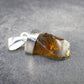 Natural Unheated Citrine Sterling Silver Pendant from Zambia - 1.1" - 2.38 Grams