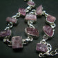 Pink Rose Imperial Topaz Silver Bracelet From Brazil- 7" - 14.8 Grams