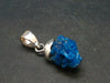 Cavansite Crystal Pendant In Sterling Silver From India - 1.0"