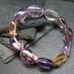 Ametrine Genuine Bracelet ~ 7 Inches ~ 18mm Tumbled Beads