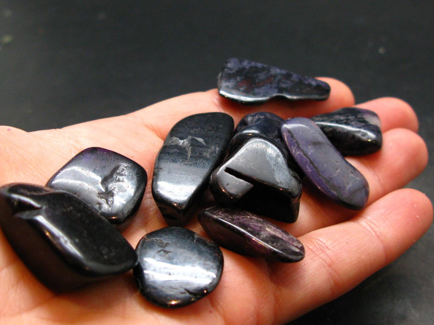 Lot of 10 Purple Sugilite Tumbled Piece From South Africa- 62.74 Grams