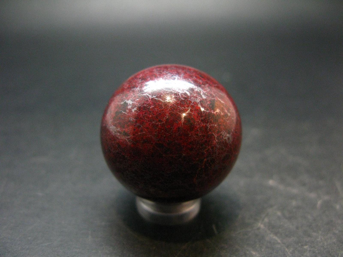 Large Cinnabar Ball Sphere from Spain - 61.88 Grams - 1.2"