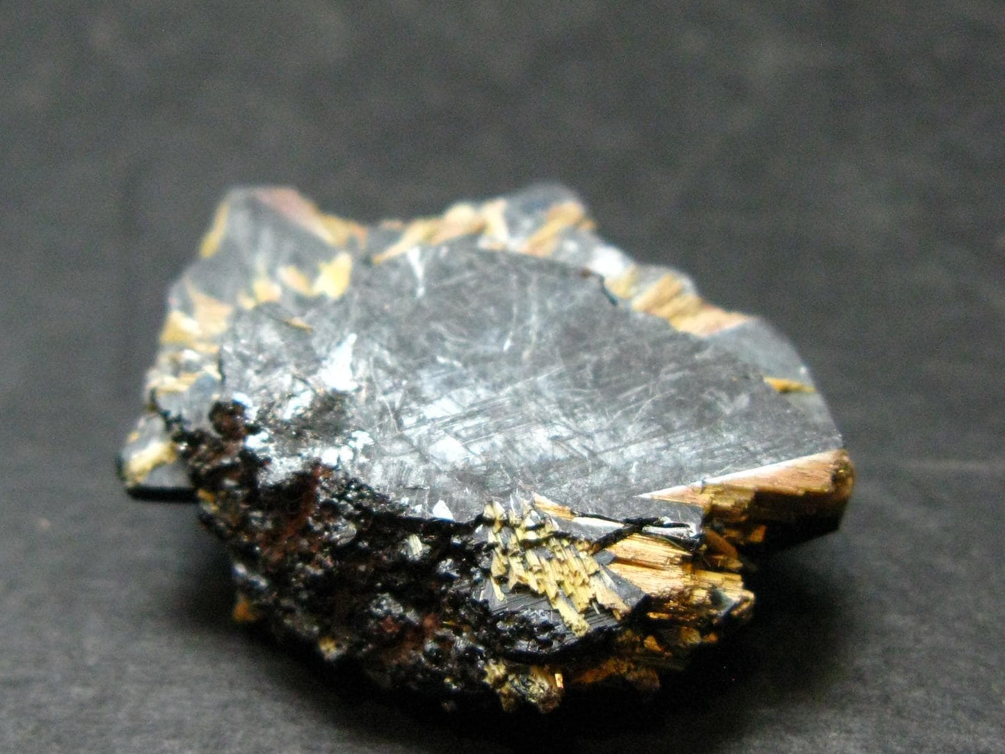 Large Hematite and Rutile Cluster from Brazil - 1.2" - 13.2 Grams