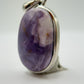 Tiffany Stone Pendant Purple Opal Fluorite Gemstone Silver Necklace Rare Natural Stone Jewelry Gift