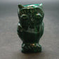 Malachite Owl Carving From Congo - 2.2" - 76.70 Grams