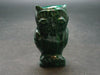 Malachite Owl Carving From Congo - 2.2" - 76.70 Grams