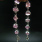 Pink Rose Imperial Topaz Silver Bracelet From Brazil- 7" - 14.8 Grams
