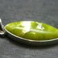 Unique Lizardite Serpentine Silver Pendant from Norway - 1.6"