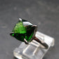 Helenite Gaia Stone Gem Sterling Silver Ring From Washington - Size 8 - 3.20 Carats