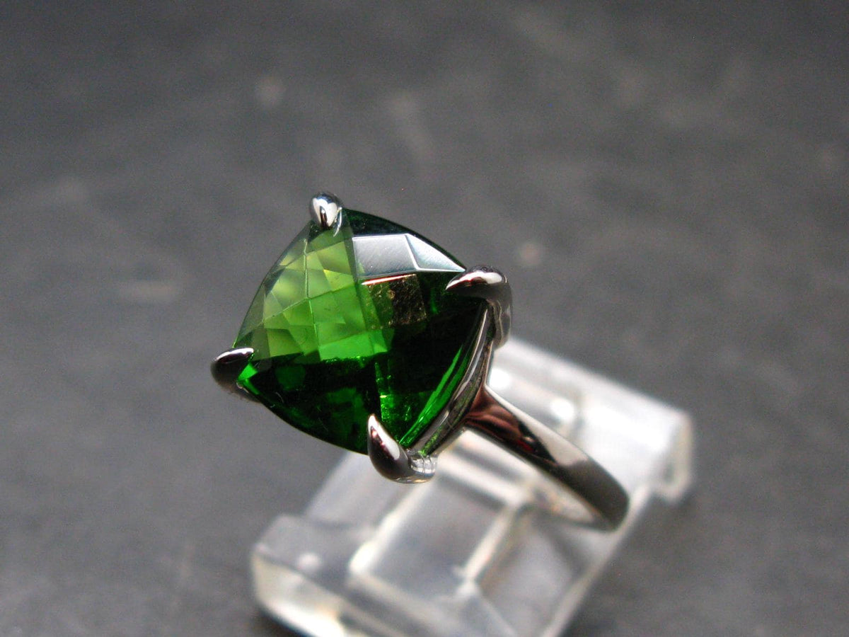 Helinite Helenite Gaia Stone Gem Sterling Silver Ring From Washington - Size 8 ...