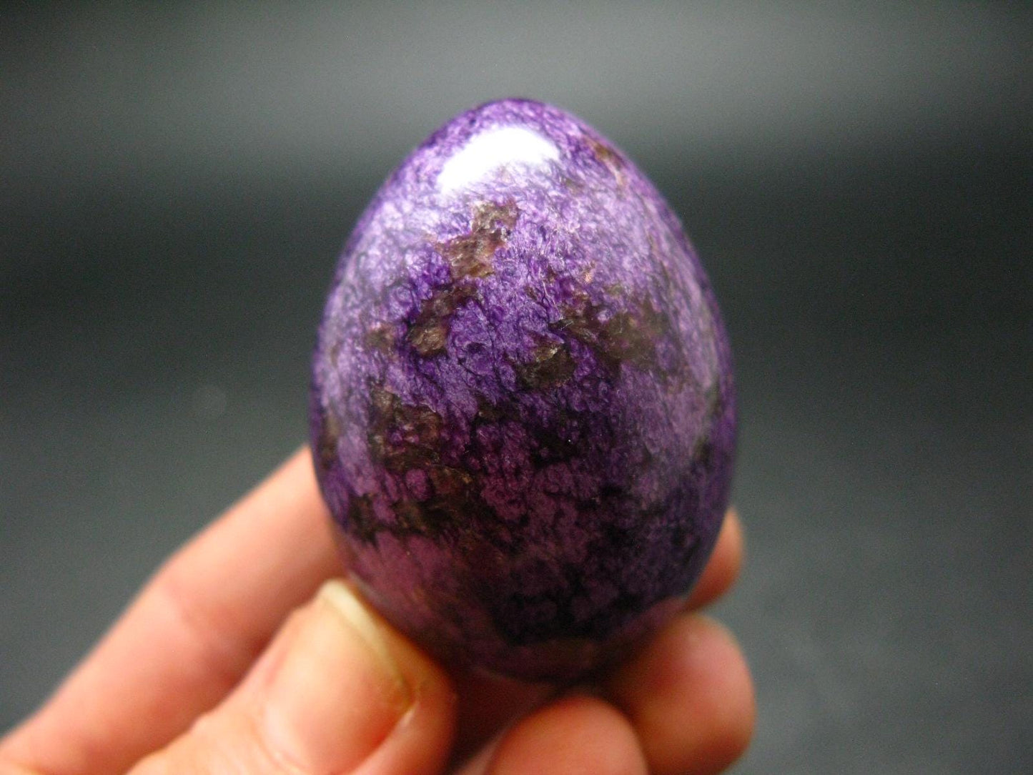 Rare Rich Purple Stichtite Egg From Russia - 1.7" - 45.33 Grams