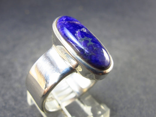 Sugilite Silver Ring From South Africa - 8.6 Grams - Size 9