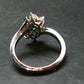 Emerald Faceted Silver Ring from Colombia - 3.75 Grams Total - Size 8.25