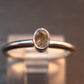 Genuine Alexandrite Gem Silver Ring From Russia - Size 4 - 1.35 Grams