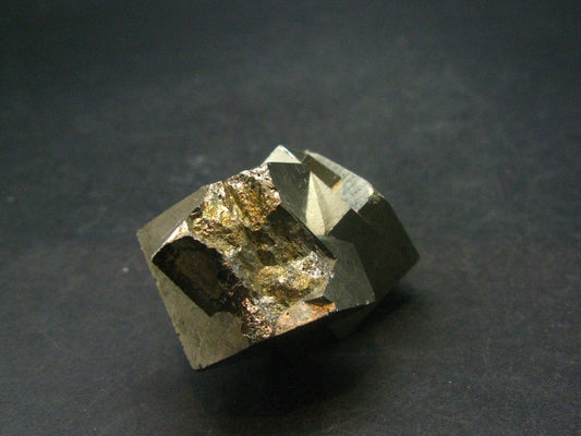 Perfect Pyrite Cube Crystal from Spain - 1.7" - 52.13 Grams
