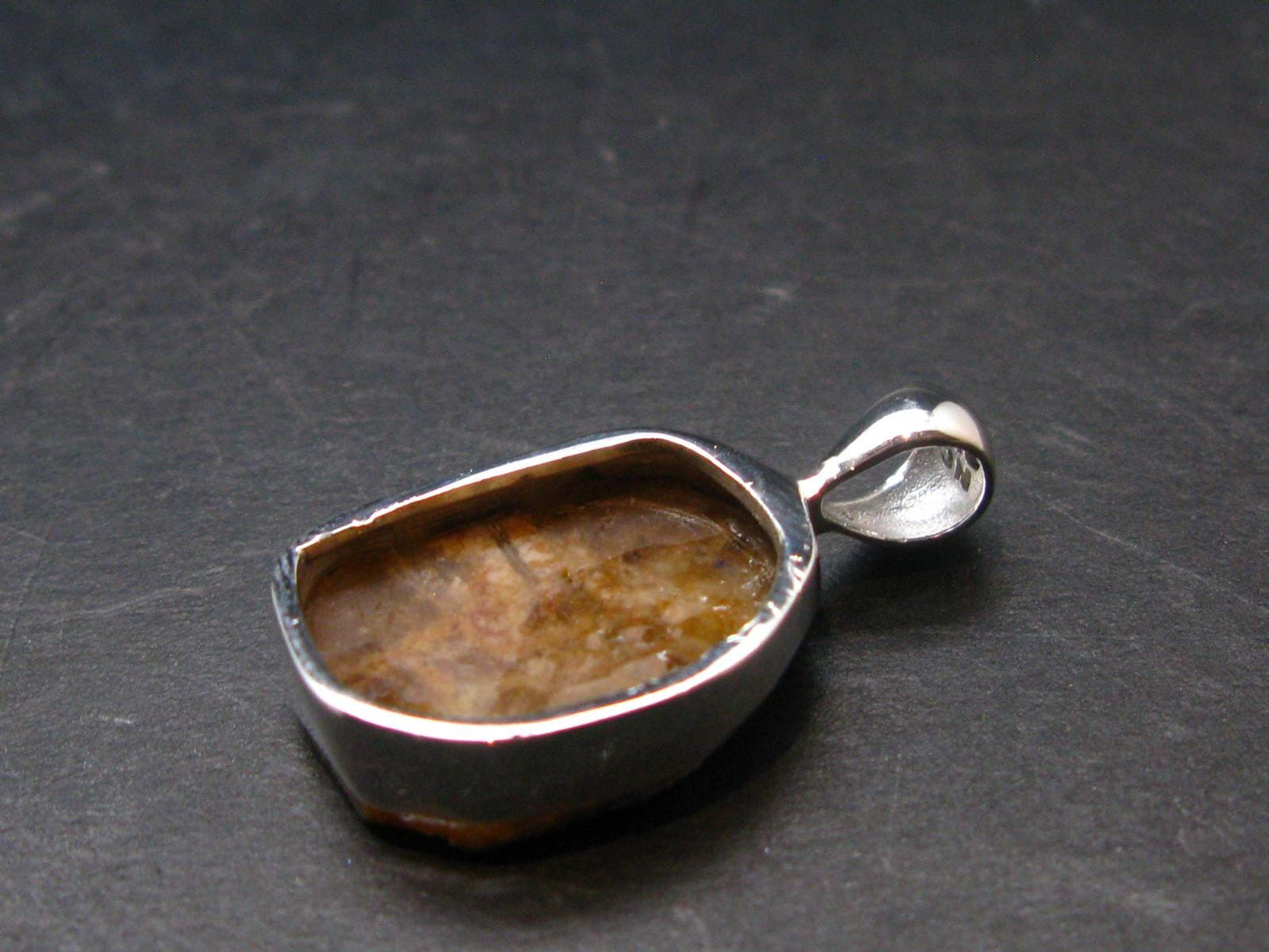Rare Herderite Crystal Silver Pendant from Brazil - 1.0" - 3.05 Grams