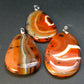 Natural Carnelian Agate Pendant From Madagascar - 1.4"