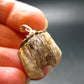 Gem Color Change See-Thru Straw Terminated Crystal Diaspore Crystal Silver Pendant From Turkey - 1.1" - 6.10 Grams