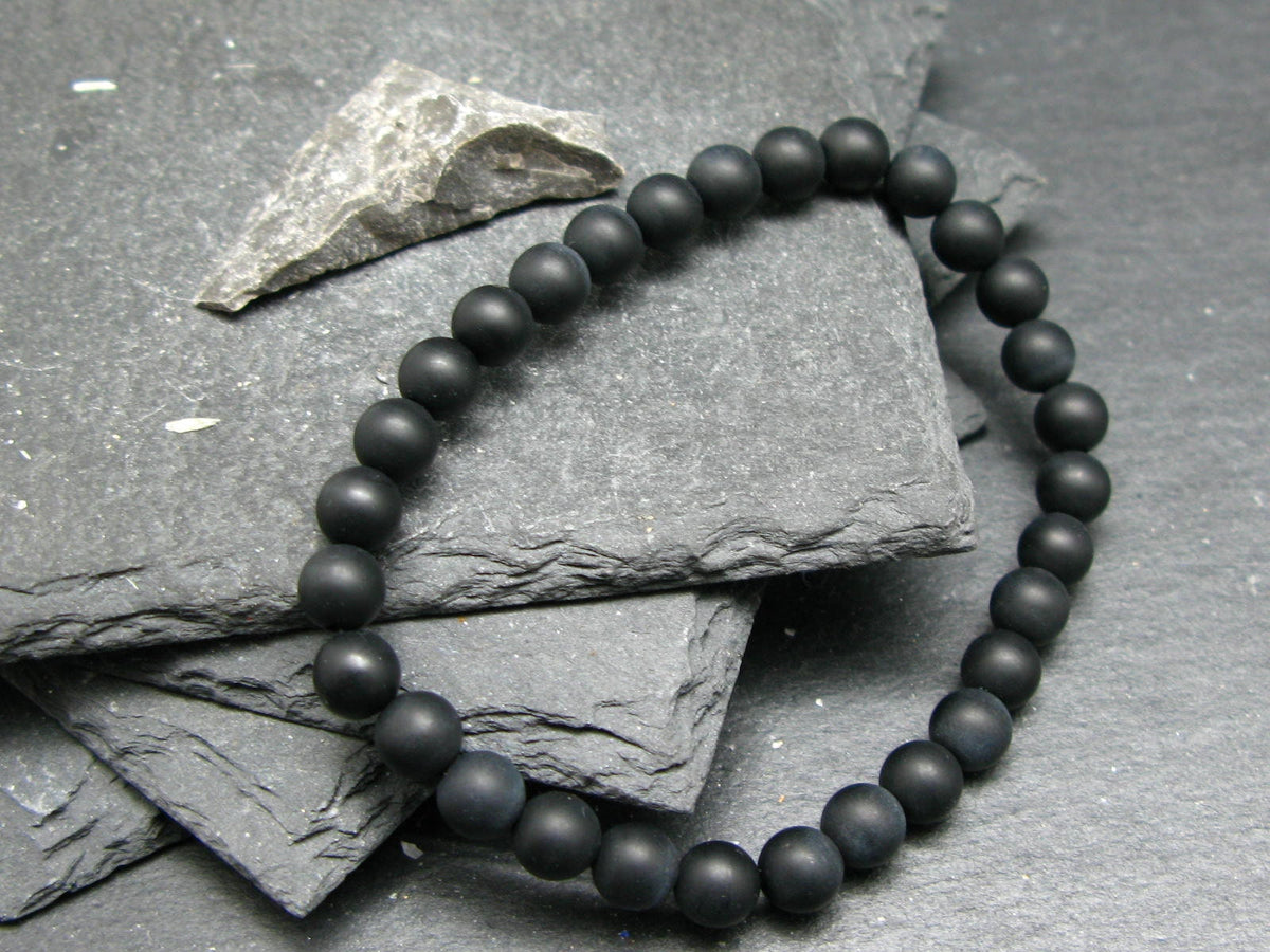 Shammanite Shamanite Genuine Bracelet ~ 7 Inches ~ 6mm Round Beads