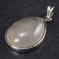 Symbol of Love and Beauty!! Natural Rose Quartz Pendant In 925 Silver From Brazil - 1.3" - 5.3 Grams