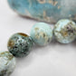 Larimar Stretch Bracelet Blue Gemstone Beads Minimalist Ocean Jewelry Gift