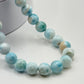 Larimar Jewelry Beaded Necklace Natural Blue Stone Necklace Unique Gift