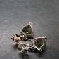 Moldavite Tektite Silver Earrings from Czech Republic - 2.14 Grams