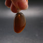 Rare Blue Amber Tumbled Fluorescent Silver Pendant From Indonesia - 1.4" - 4.37 Grams
