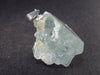 Aquamarine Crystal Silver Pendant From China - 1.1" - 6.9 Grams