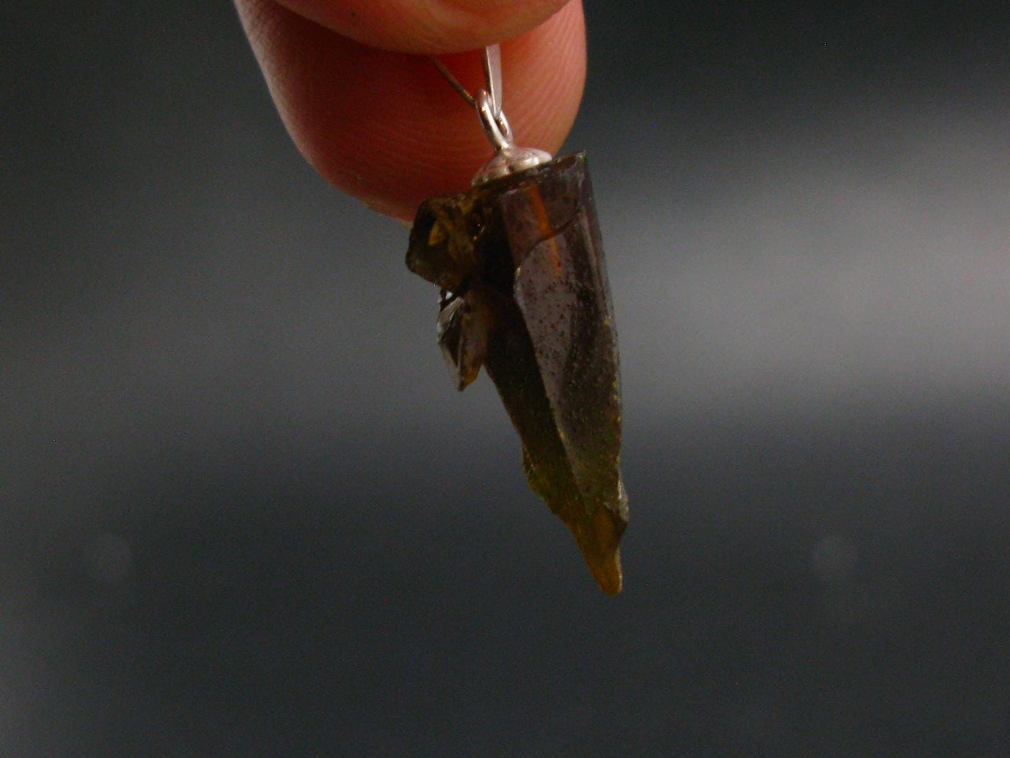 Zincite Zinkite Crystal 925 Silver Pendant From Poland - 1.0" - 2.44 Grams