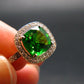 Helenite Gaia Stone Gem Sterling Silver Ring From Washington - Size 7 - 2.56 Carats