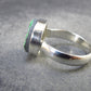 Uvarovite (Green Chromium Garnet) Cluster Silver Ring from Russia - Size 8 - 5.34 Grams