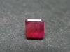 Beautiful Rare Gem Bixbite Red Beryl Emerald Cut Stone From Utah USA - 0.48 Carats - 4.7x4.6mm