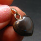 Very Rare Heart Boulder Opal Sterling Silver Pendant Necklace From Australia - 1.0" - 2.75 Grams