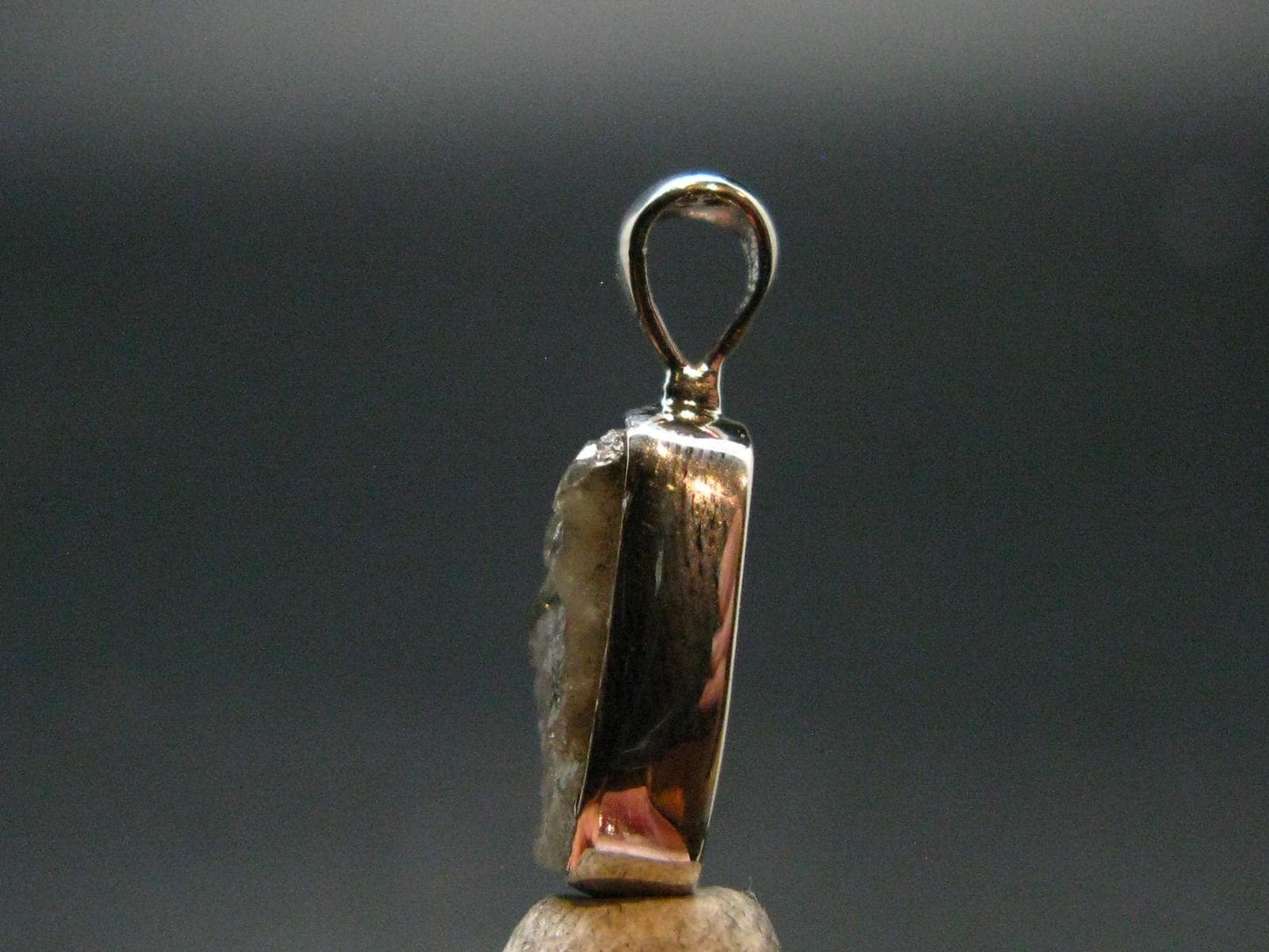 Phenakite Phenacite Crystal Silver Pendant From Russia - 0.7" - 1.19 Grams