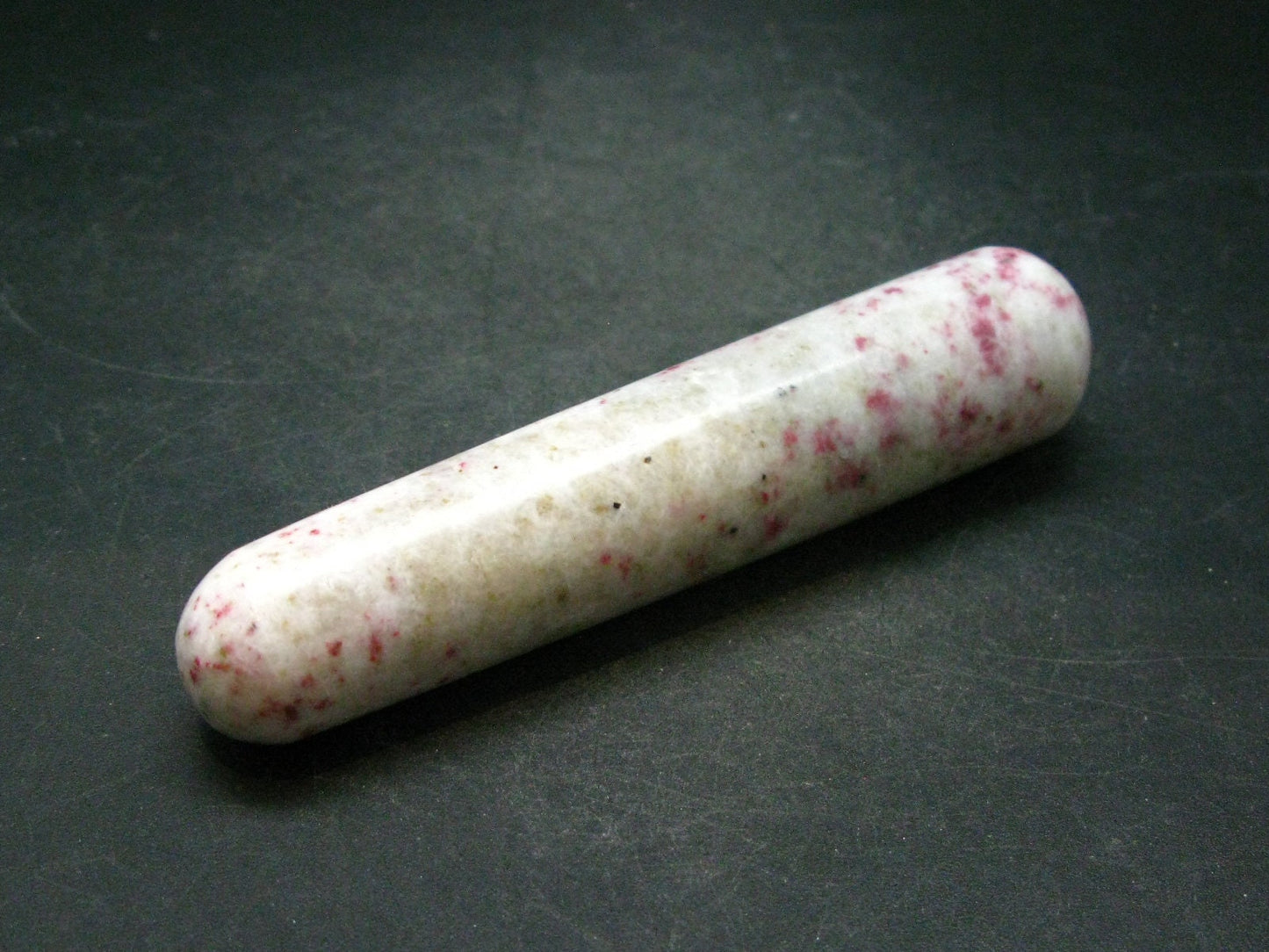 Rare Red Cinnabar Cinabar Wand in Matrix From Peru - 4.3"