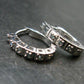 Genuine Alexandrite Gem Silver Earrings From Russia - 2.08 Grams