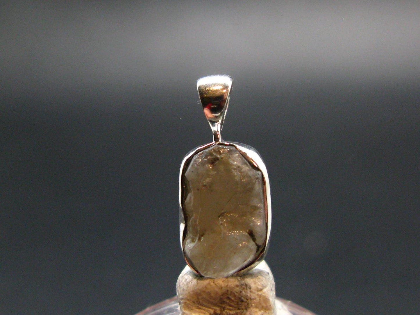 Phenakite Phenacite Crystal Silver Pendant from Russia - 0.7" - 1.14 Grams
