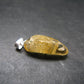 Agni Gold Danburite Tumbled Sterling Silver Pendant from Tanzania - 1.0" - 2.20 Grams
