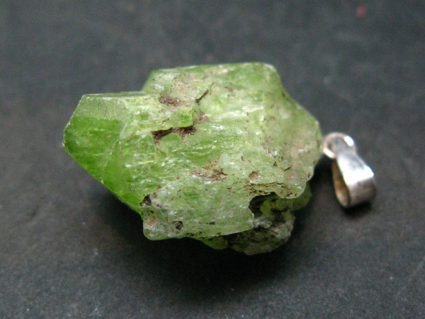 Pistachio-Green Diopside Rare Gem Crystal From Tanzania - 1.1" - 5.35 Grams