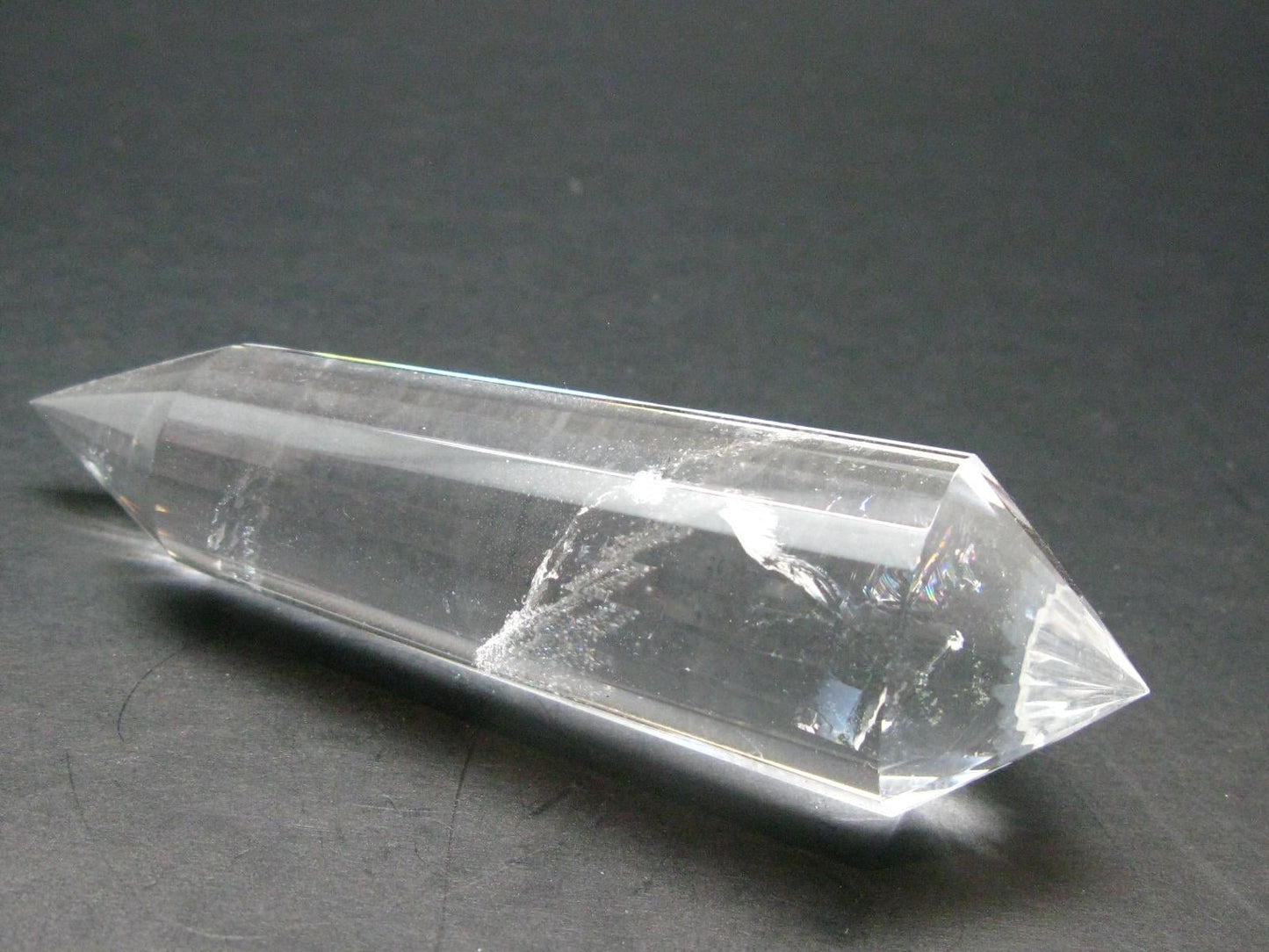 Perfect 12 Sided Smoky Quartz Vogel Crystal Healing Wand - 3.8"